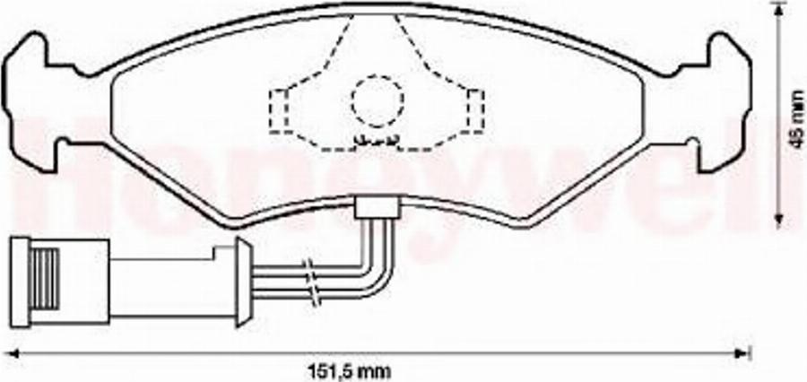 BENDIX 571291X - Тормозные колодки, дисковые, комплект www.autospares.lv