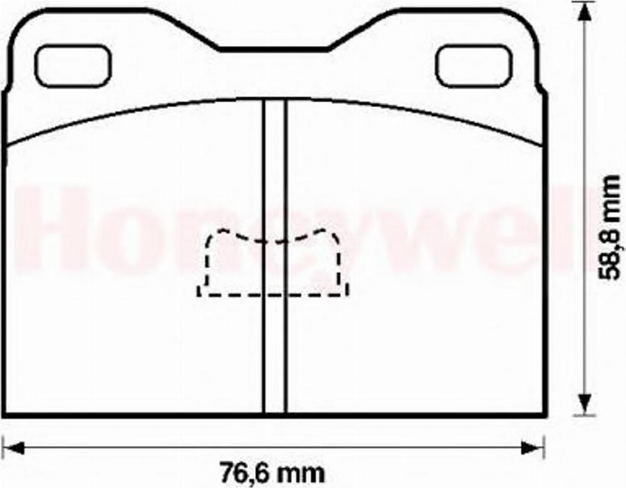 BENDIX 571245B - Тормозные колодки, дисковые, комплект www.autospares.lv