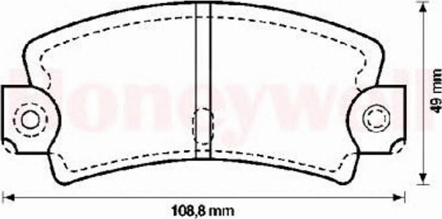 BENDIX 571243B - Bremžu uzliku kompl., Disku bremzes www.autospares.lv