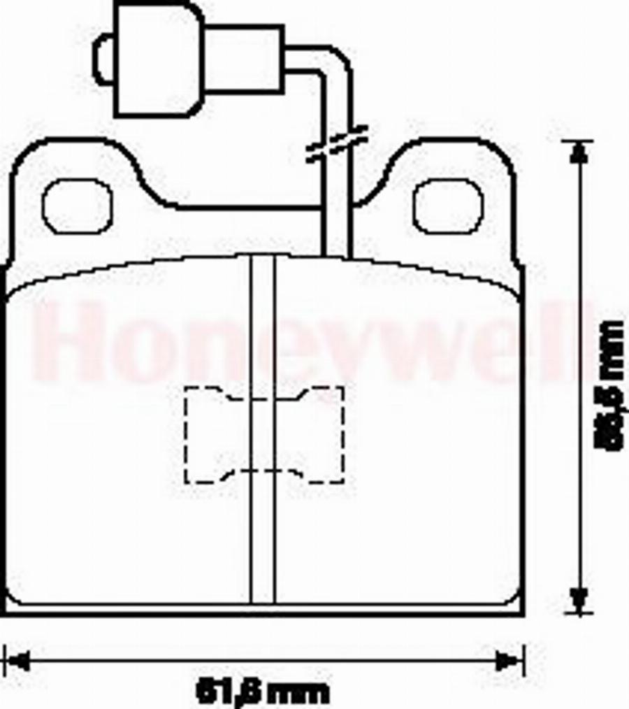 BENDIX 571254B - Тормозные колодки, дисковые, комплект www.autospares.lv