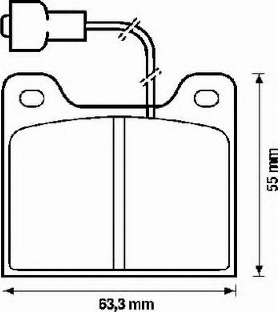 BENDIX 571253B - Тормозные колодки, дисковые, комплект www.autospares.lv