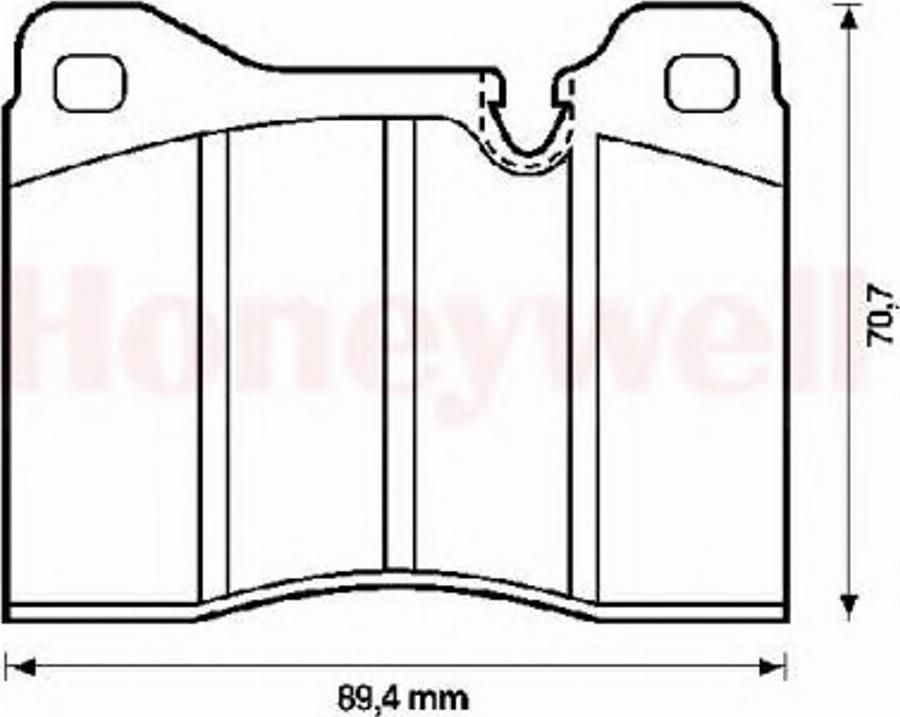 BENDIX 571261B - Brake Pad Set, disc brake www.autospares.lv