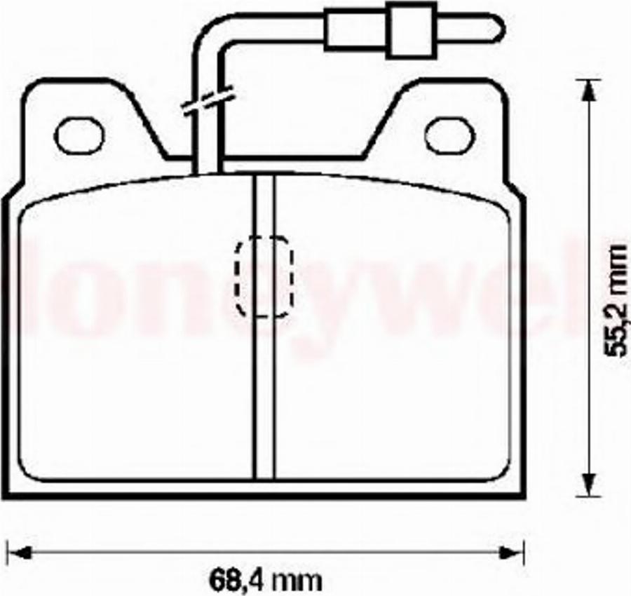 BENDIX 571218X - Тормозные колодки, дисковые, комплект www.autospares.lv