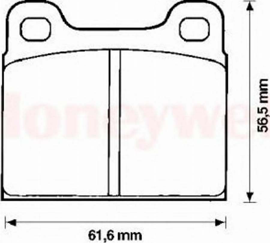 BENDIX 571213B - Тормозные колодки, дисковые, комплект www.autospares.lv