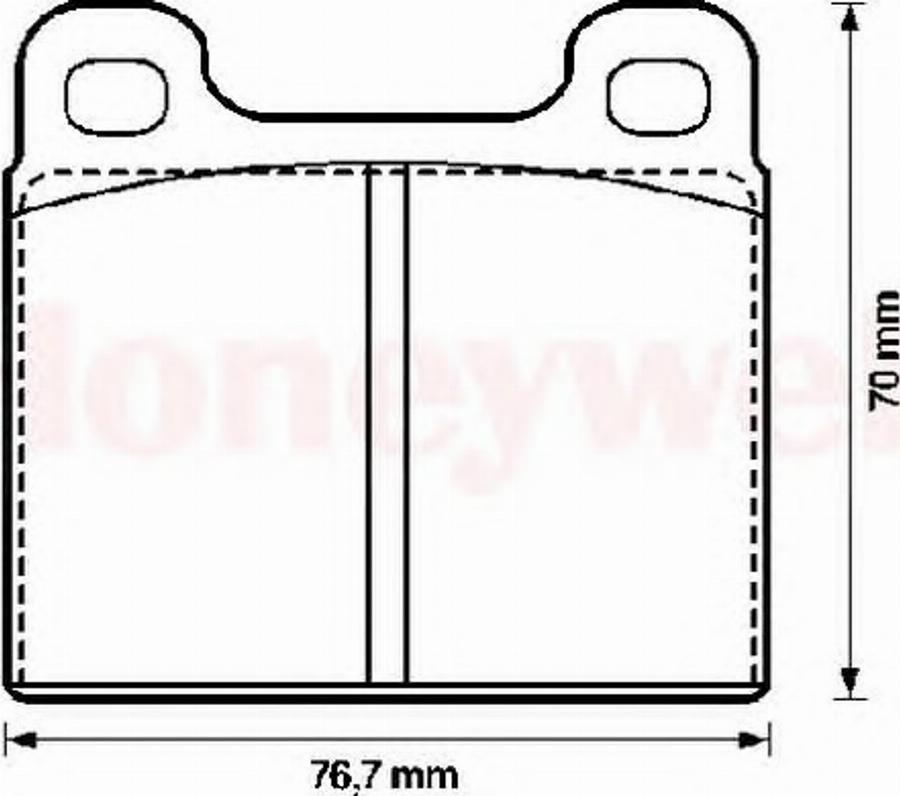 BENDIX 571236X - Тормозные колодки, дисковые, комплект www.autospares.lv