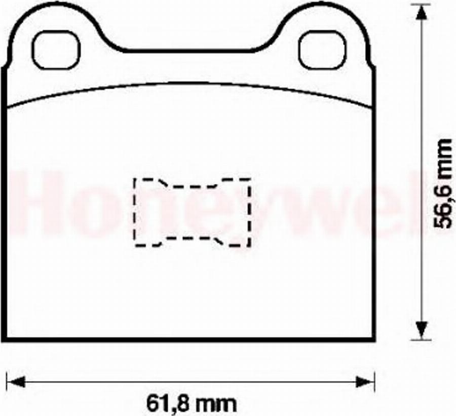 BENDIX 571221X - Brake Pad Set, disc brake www.autospares.lv