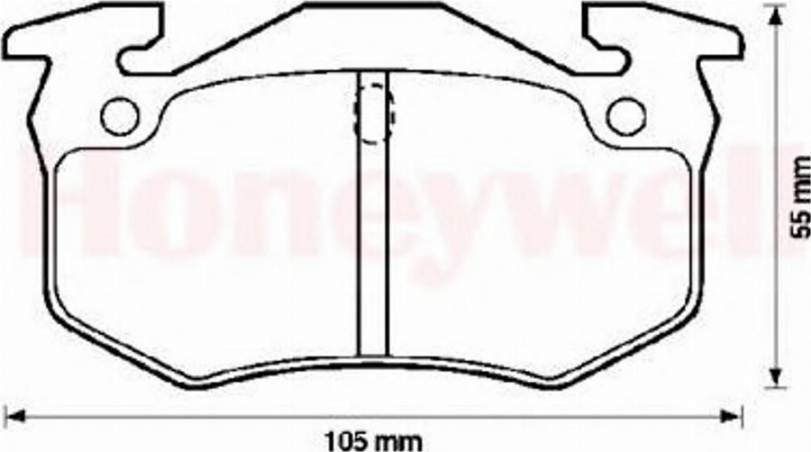 BENDIX 571744B - Brake Pad Set, disc brake www.autospares.lv