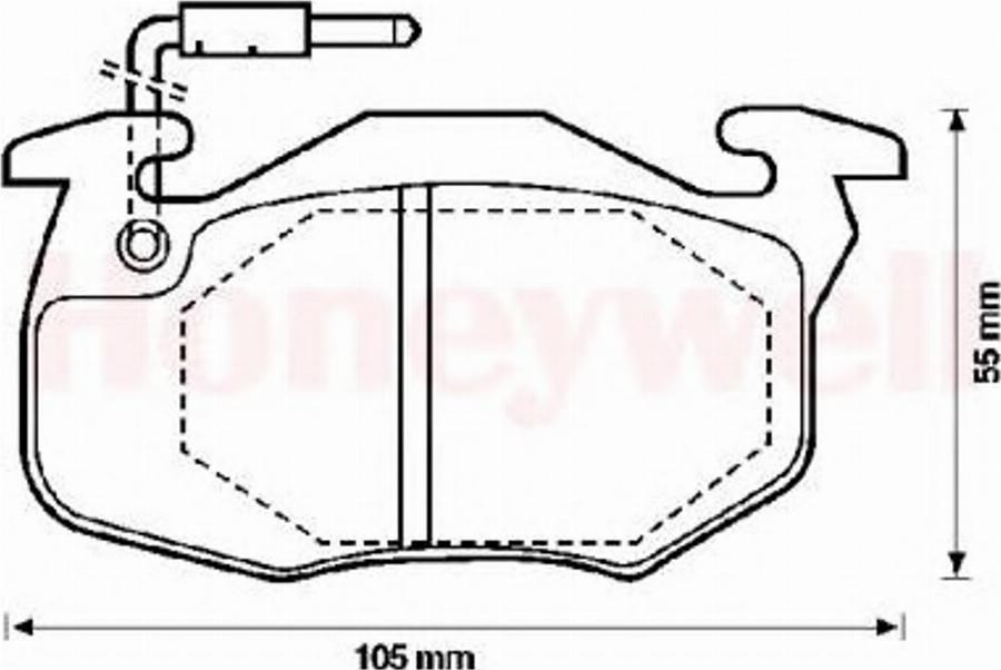 BENDIX 571743X - Brake Pad Set, disc brake www.autospares.lv