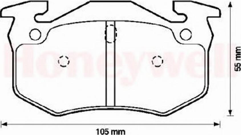 BENDIX 571747B - Bremžu uzliku kompl., Disku bremzes autospares.lv