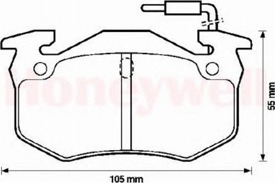 BENDIX 571734B - Bremžu uzliku kompl., Disku bremzes www.autospares.lv