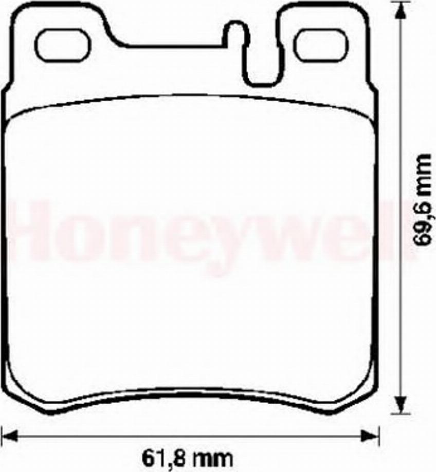 BENDIX 571722B - Bremžu uzliku kompl., Disku bremzes www.autospares.lv