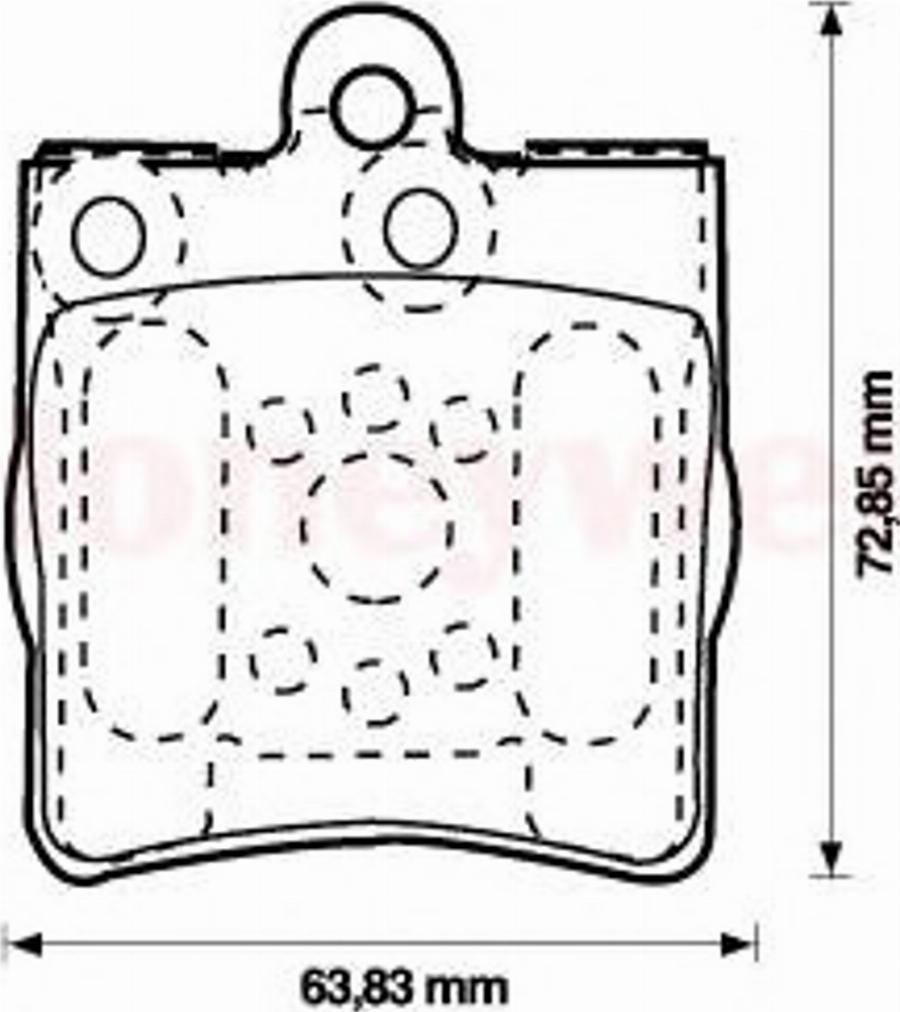 BENDIX 573093 B - Bremžu uzliku kompl., Disku bremzes autospares.lv