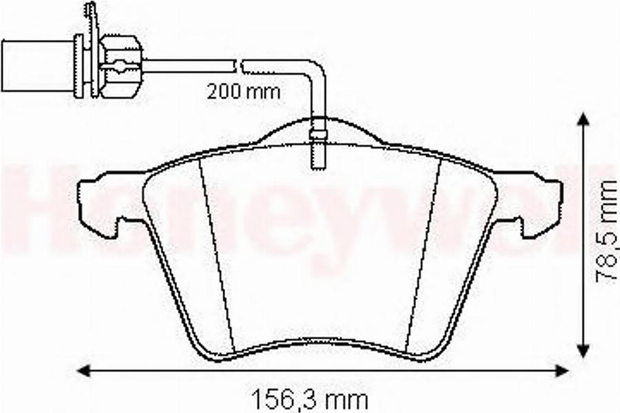 BENDIX 573045 B - Тормозные колодки, дисковые, комплект www.autospares.lv