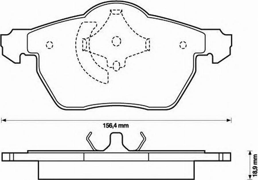 BENDIX 573052B - Brake Pad Set, disc brake www.autospares.lv