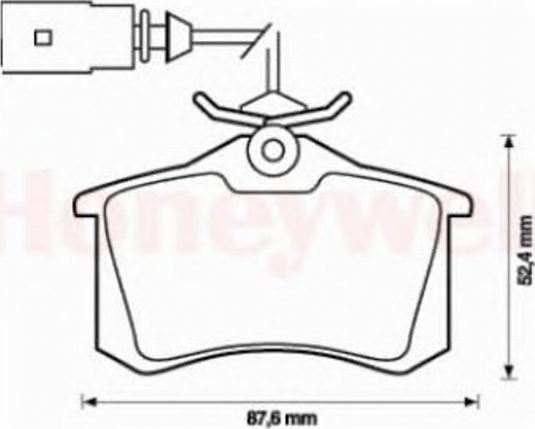 BENDIX 573065 B - Bremžu uzliku kompl., Disku bremzes autospares.lv