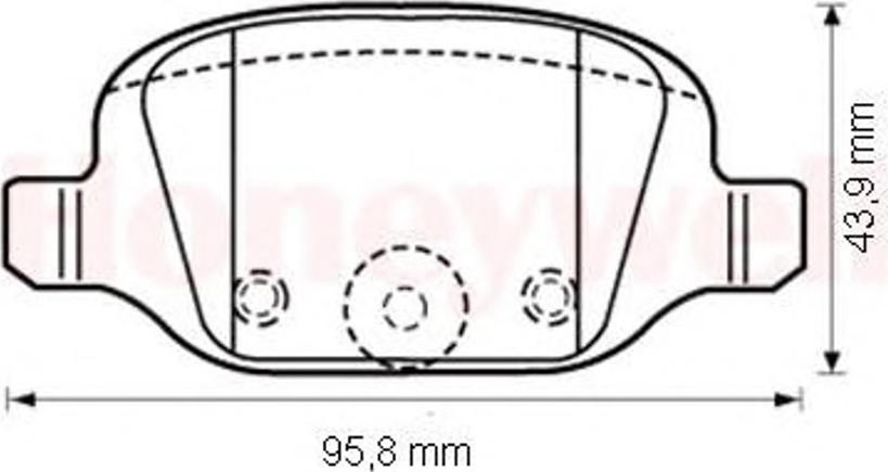 BENDIX 573019B - Тормозные колодки, дисковые, комплект www.autospares.lv