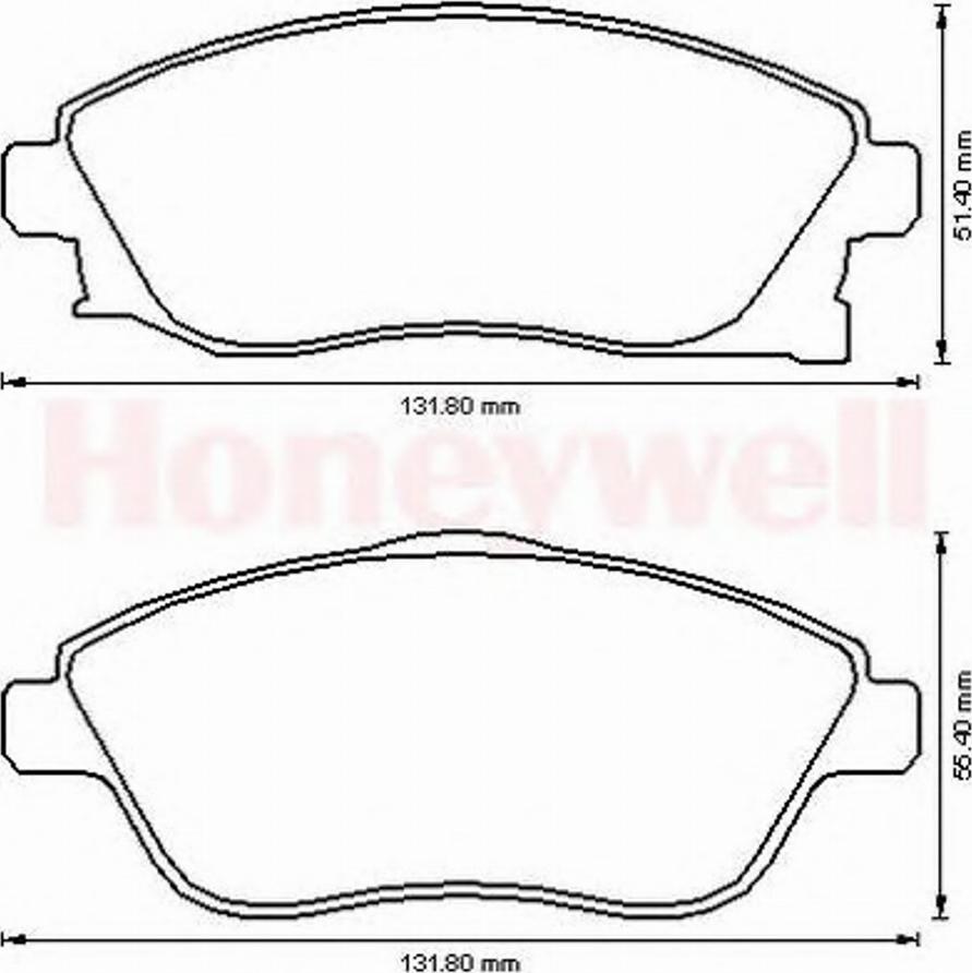 BENDIX 573011 B - Bremžu uzliku kompl., Disku bremzes www.autospares.lv