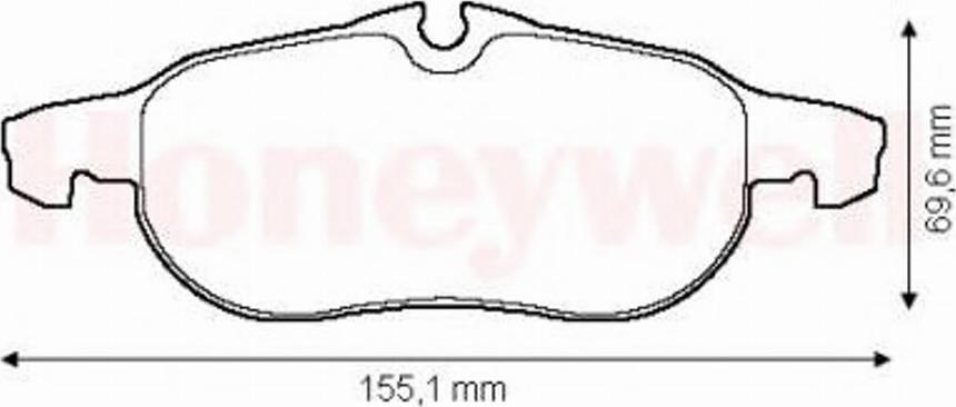 BENDIX 573089 B - Brake Pad Set, disc brake www.autospares.lv