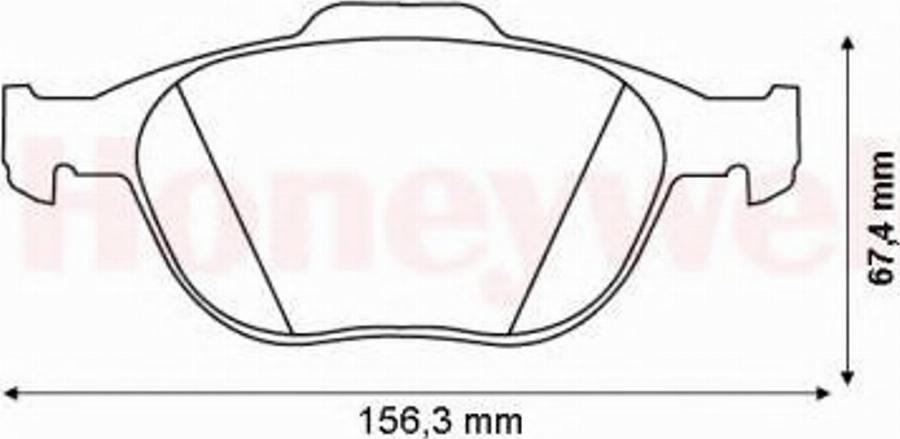 BENDIX 573085B - Тормозные колодки, дисковые, комплект www.autospares.lv