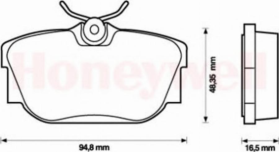 BENDIX 573038B - Bremžu uzliku kompl., Disku bremzes www.autospares.lv