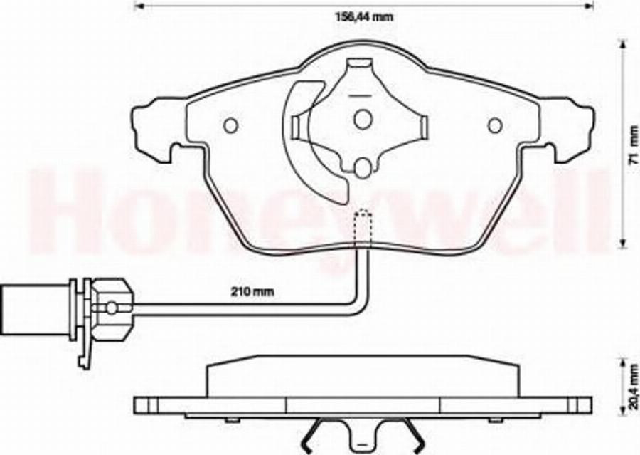 BENDIX 573037B - Тормозные колодки, дисковые, комплект www.autospares.lv