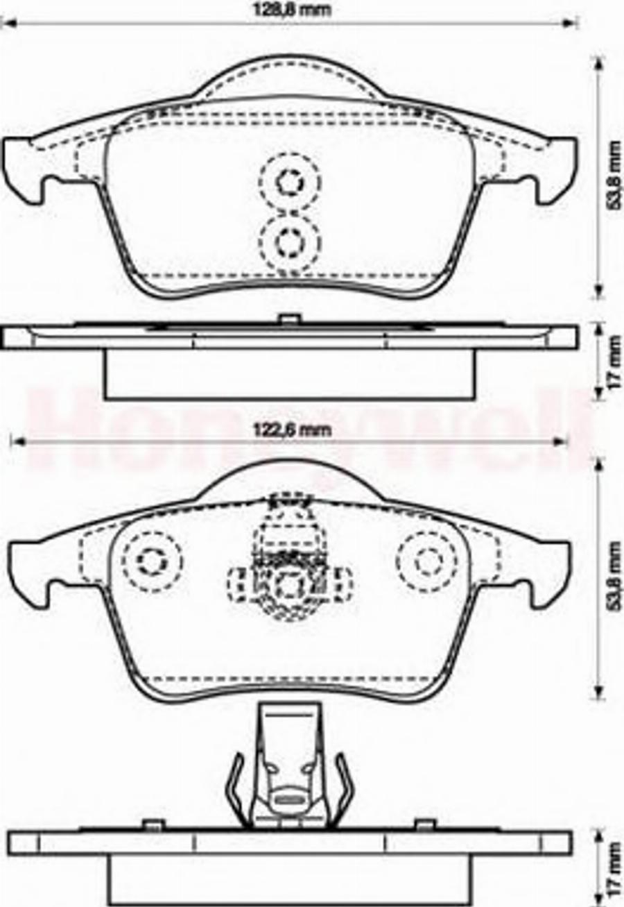 BENDIX 573021 B - Brake Pad Set, disc brake www.autospares.lv