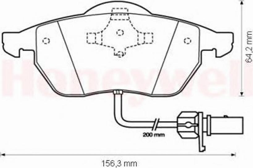 BENDIX 573022 B - Тормозные колодки, дисковые, комплект www.autospares.lv