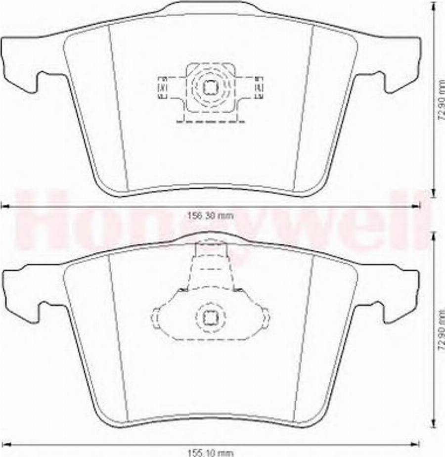 BENDIX 573199B - Тормозные колодки, дисковые, комплект www.autospares.lv