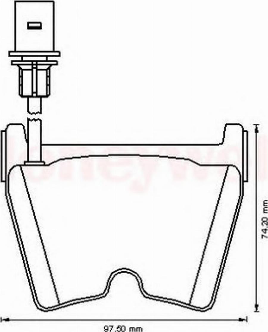 BENDIX 573195B - Bremžu uzliku kompl., Disku bremzes www.autospares.lv