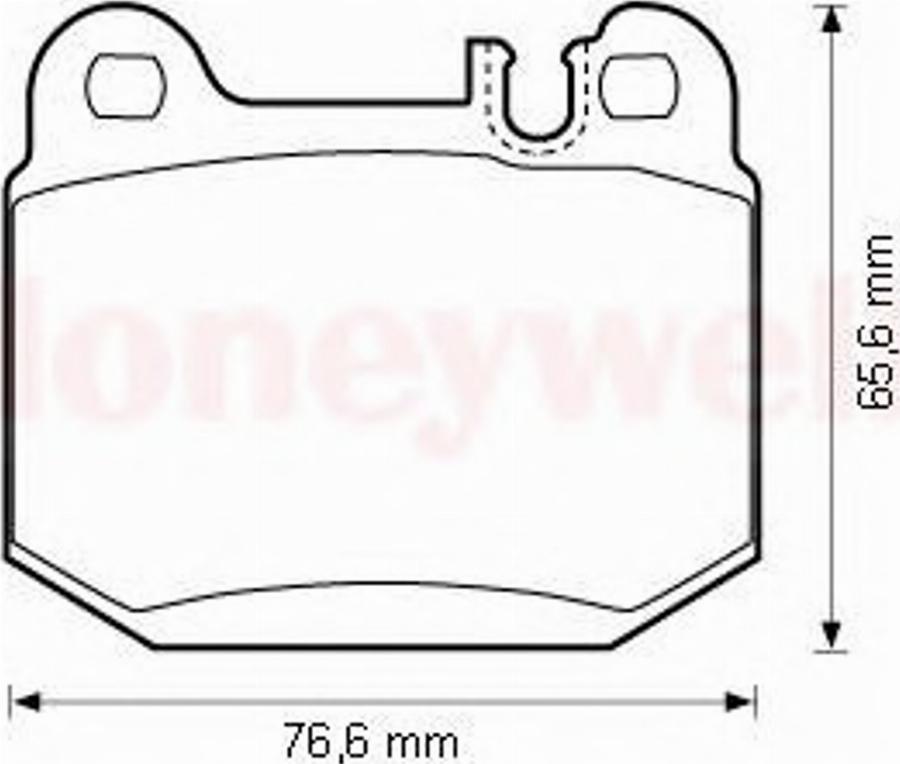 BENDIX 573147B - Тормозные колодки, дисковые, комплект www.autospares.lv