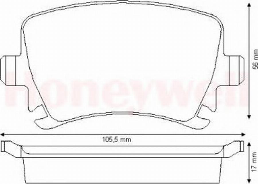 BENDIX 573158B - Тормозные колодки, дисковые, комплект www.autospares.lv