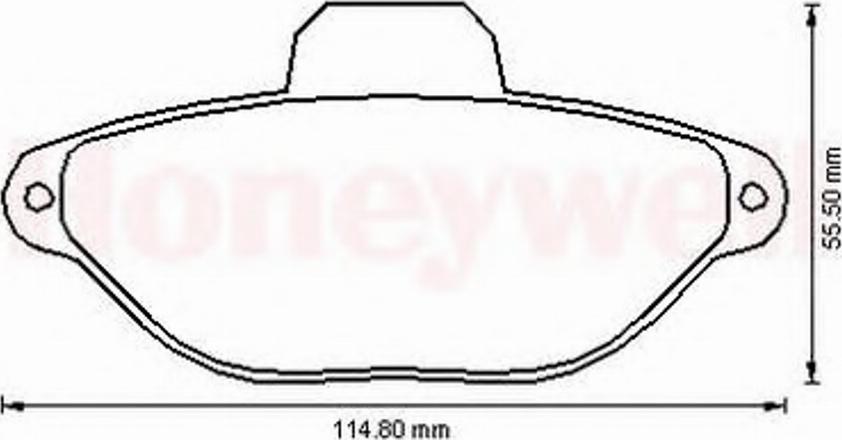 BENDIX 573169B - Brake Pad Set, disc brake www.autospares.lv