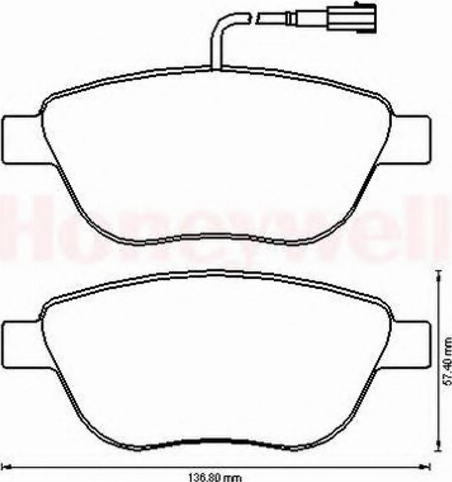 BENDIX 573165B - Bremžu uzliku kompl., Disku bremzes autospares.lv