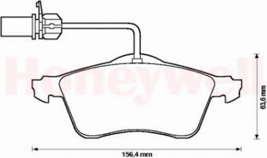 BENDIX 573106B - Brake Pad Set, disc brake www.autospares.lv