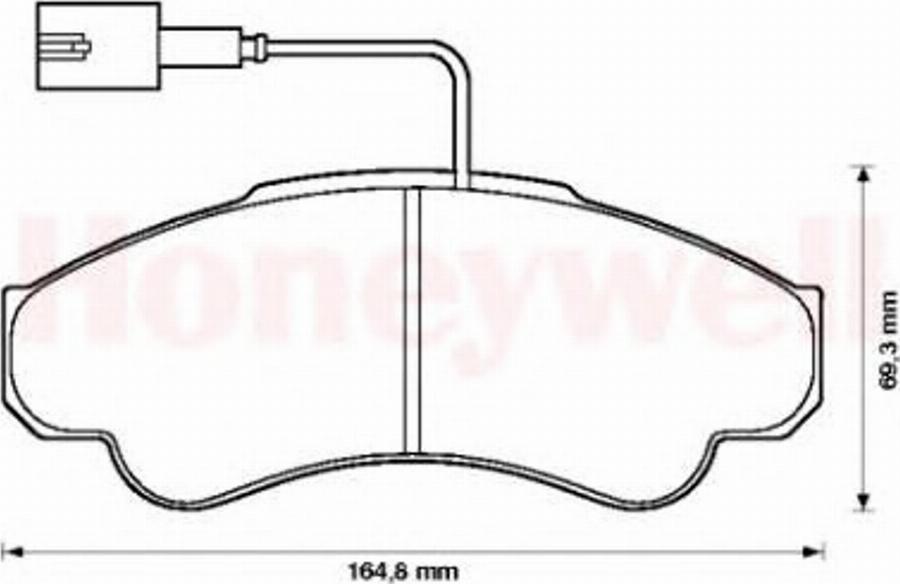 BENDIX 573114B - Тормозные колодки, дисковые, комплект www.autospares.lv