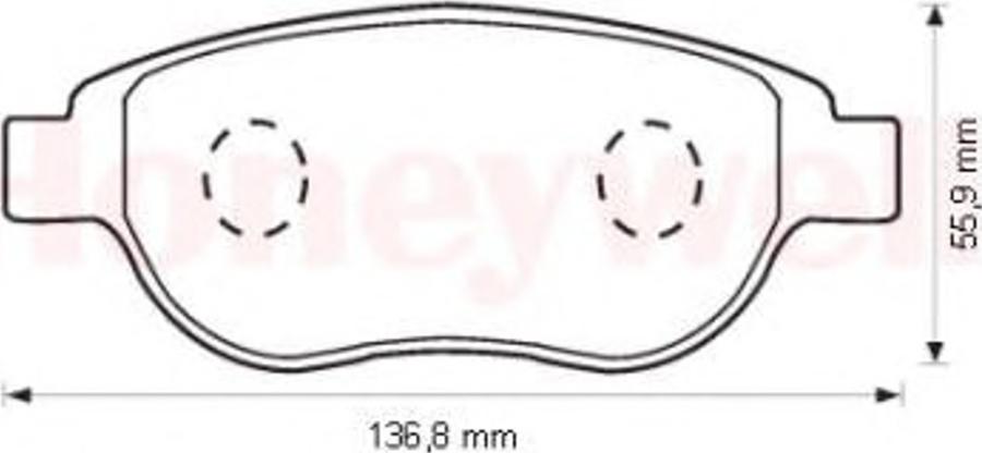 BENDIX 573184B - Brake Pad Set, disc brake www.autospares.lv