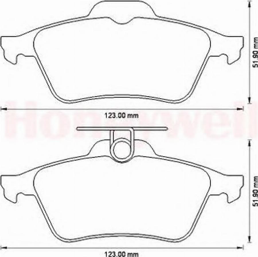 BENDIX 573186B - Тормозные колодки, дисковые, комплект www.autospares.lv