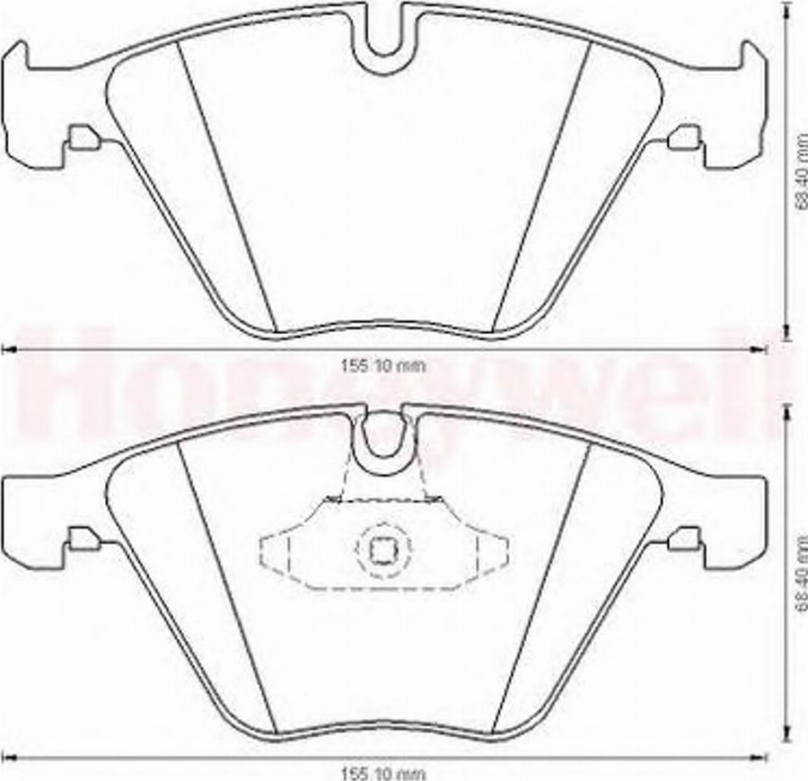 BENDIX 573181B - Bremžu uzliku kompl., Disku bremzes www.autospares.lv