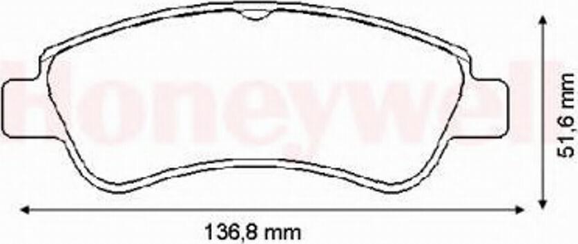 BENDIX 573183B - Brake Pad Set, disc brake www.autospares.lv