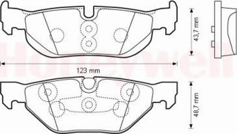 BENDIX 573139 B - Brake Pad Set, disc brake www.autospares.lv