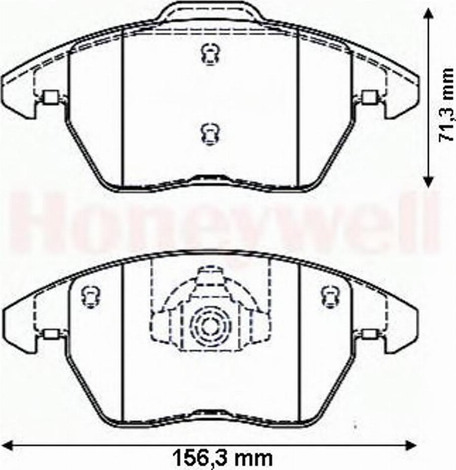 BENDIX 573134B - Тормозные колодки, дисковые, комплект www.autospares.lv