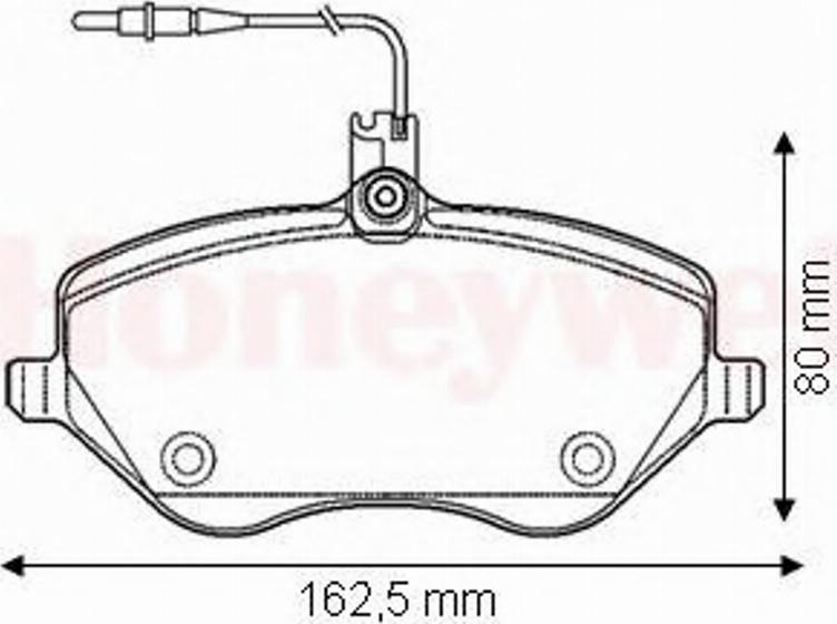 BENDIX 573131B - Brake Pad Set, disc brake www.autospares.lv