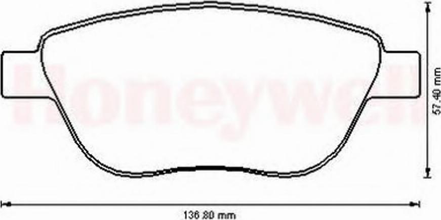 BENDIX 573171B - Brake Pad Set, disc brake www.autospares.lv