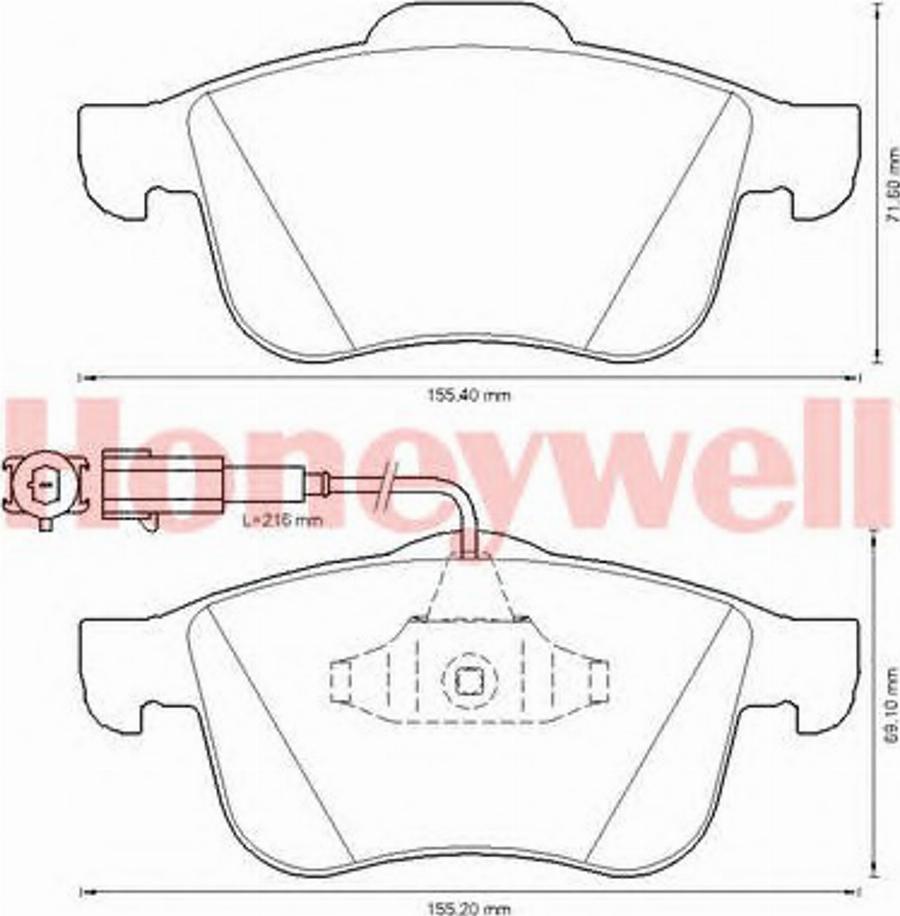 BENDIX 573350B - Bremžu uzliku kompl., Disku bremzes www.autospares.lv