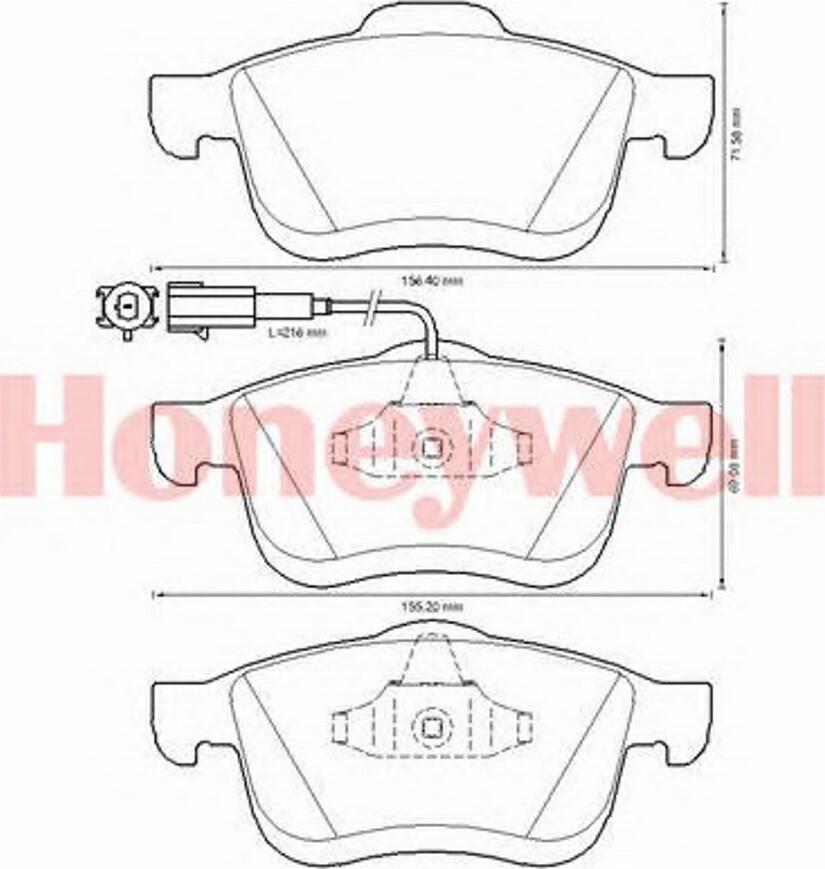 BENDIX 573334B - Bremžu uzliku kompl., Disku bremzes autospares.lv