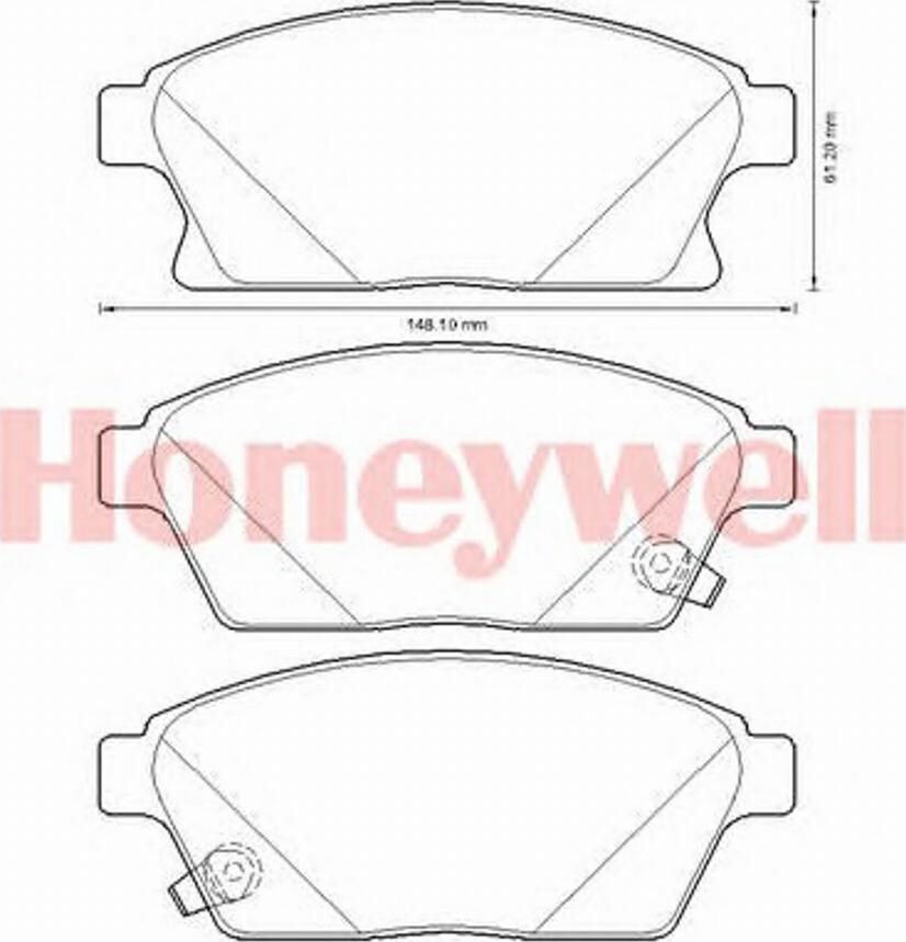 BENDIX 573325B - Brake Pad Set, disc brake www.autospares.lv