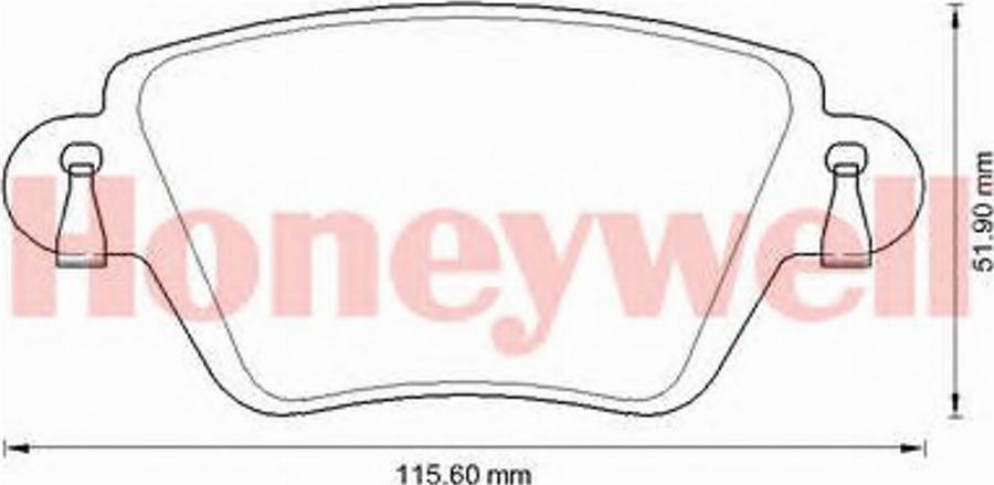 BENDIX 573320B - Brake Pad Set, disc brake www.autospares.lv