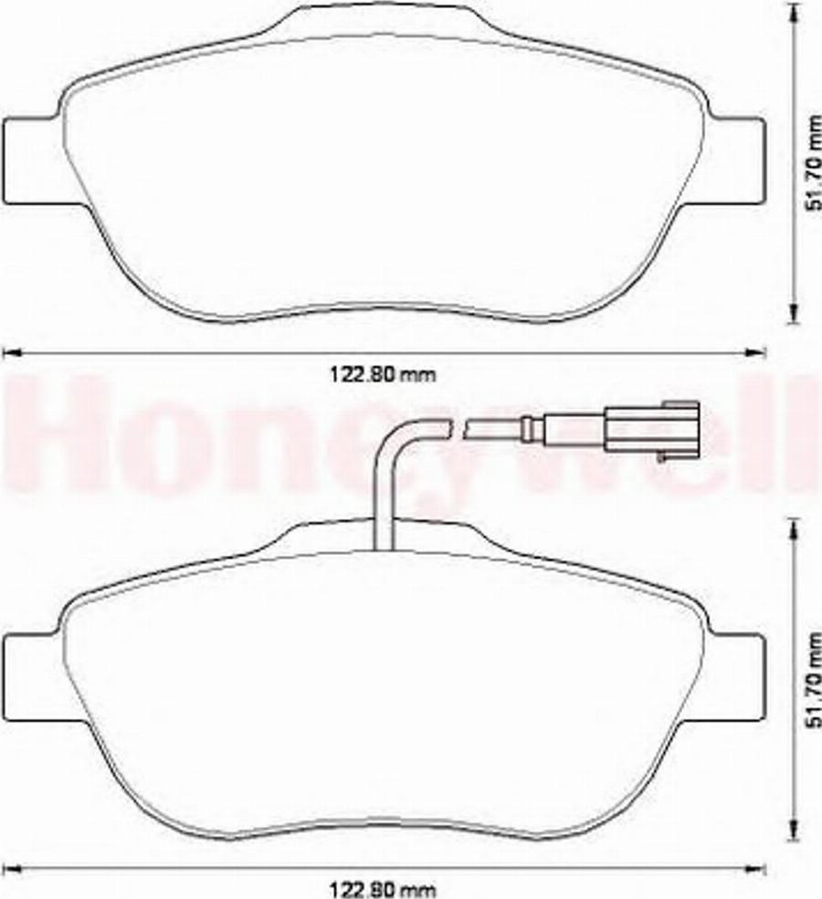 BENDIX 573266B - Brake Pad Set, disc brake www.autospares.lv