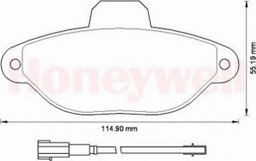 BENDIX 573267B - Тормозные колодки, дисковые, комплект www.autospares.lv