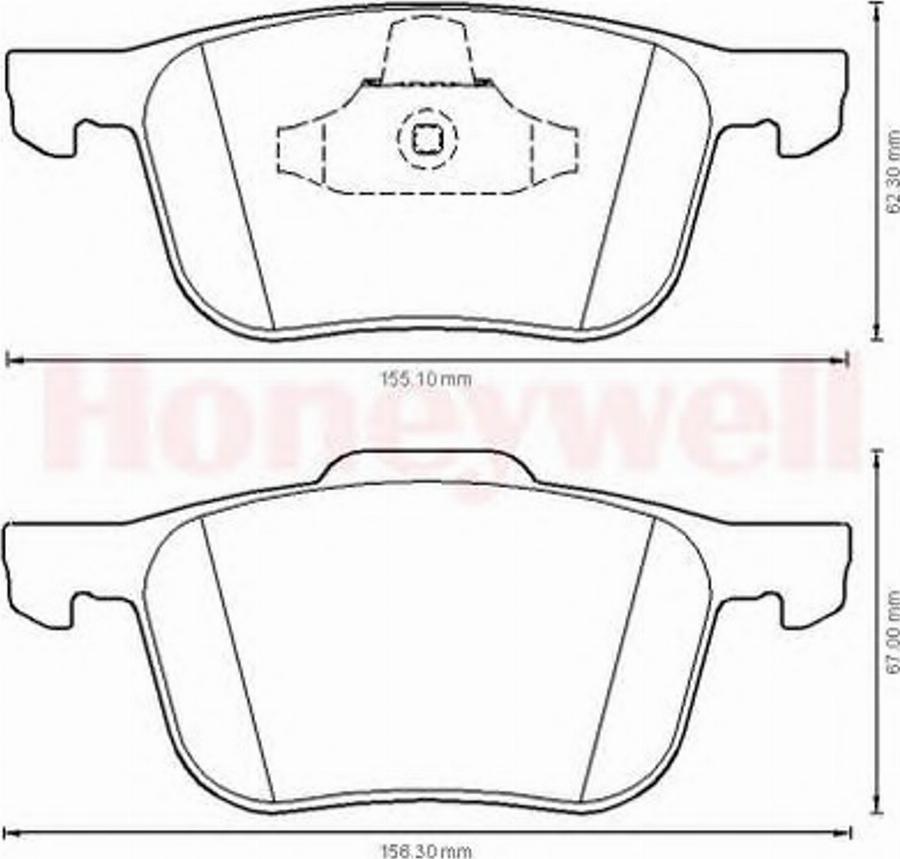 BENDIX 573209B - Bremžu uzliku kompl., Disku bremzes www.autospares.lv